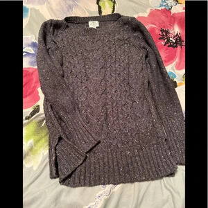 Cableknit sweater